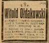 Witold Ołdakowski Witold Ołdakowski