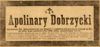 Apolinary Dobrzycki