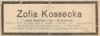 Zofia Kossecka