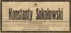 Konstanty Sokołowski