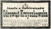 Józefa Krzyszkowska h. Odrowąż
