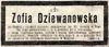 Zofia Dziewanowska