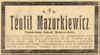 Teofil Mazurkiewicz