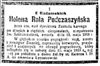 Helena Podczaszyńska h. Rola