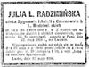 Julia L. Radzimińska