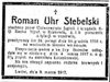 Roman Uhr Stebelski