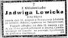 Jadwiga Lewicka
