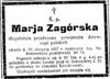 Maria Zagórska