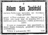 Adam Jasiński h. Sas
