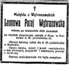 Matylda Wybranowska h. Poraj