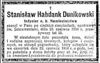 Stanisław Dunikowski h. Habdank